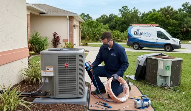Air Conditioner Installation – When is it Time to Replace Your R-22 System? – Bluesky Cooling Comfort