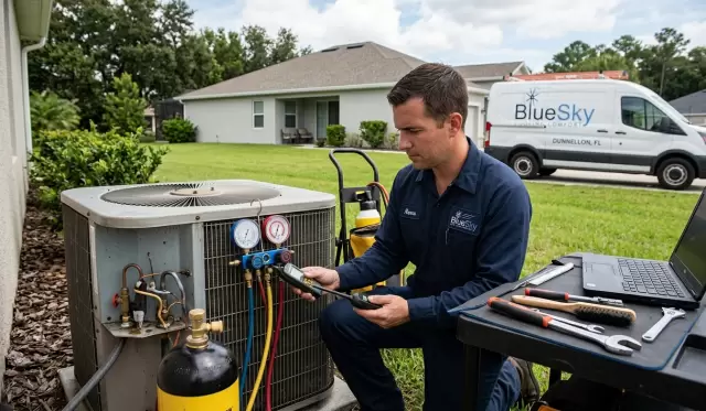 Indicators of a Refrigerant Leak – Bluesky Cooling Comfort